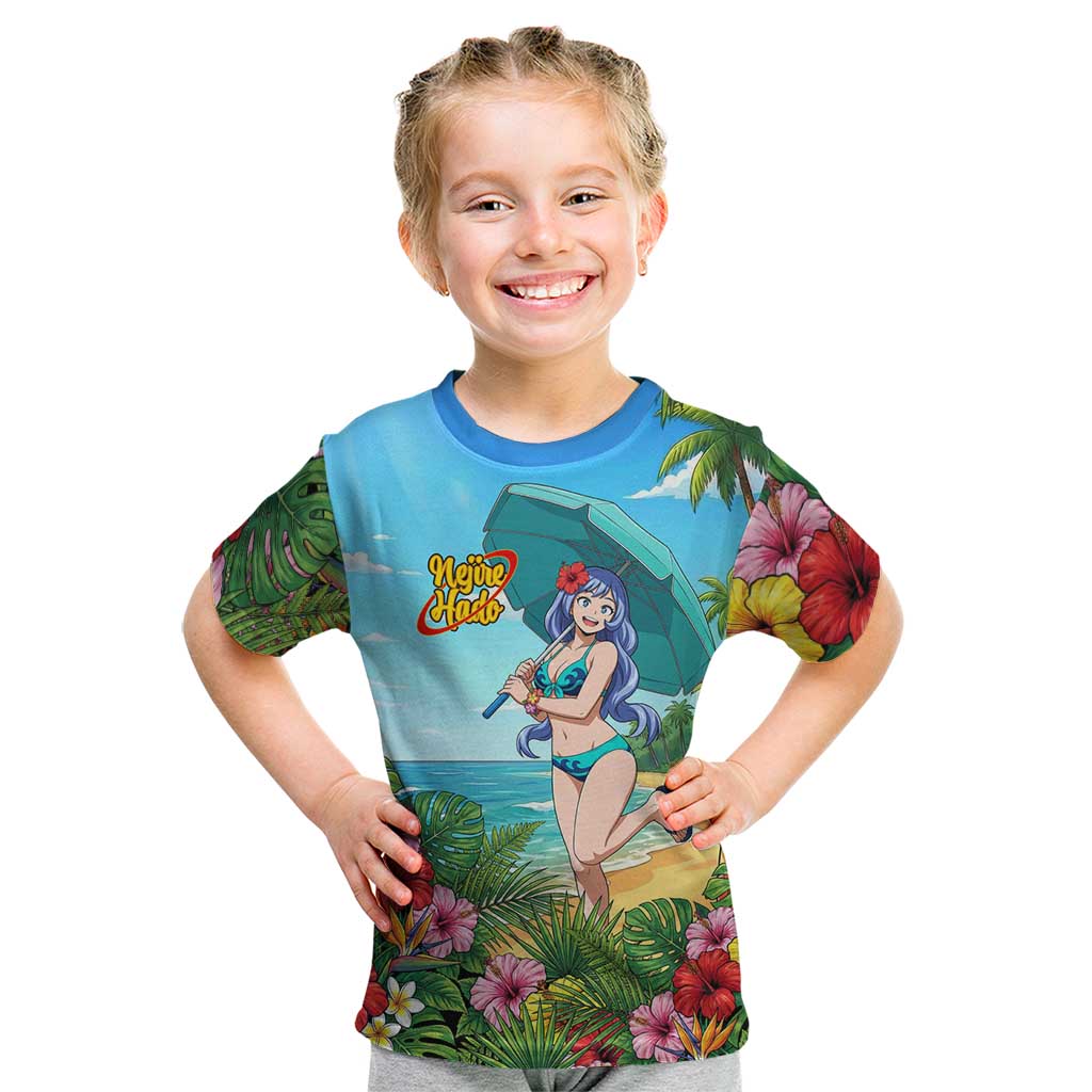 Nejire Hado Summer Chill Kid T Shirt Tropical Anime Surfside Art