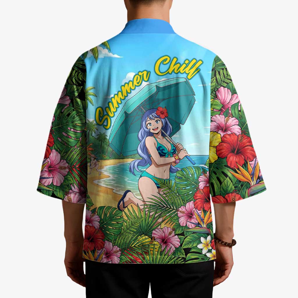 Nejire Hado Summer Chill Kimono Tropical Anime Surfside Art