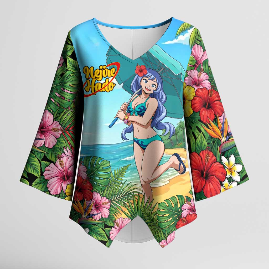 Nejire Hado Summer Chill Kimono Sleeve Blouse Tropical Anime Surfside Art
