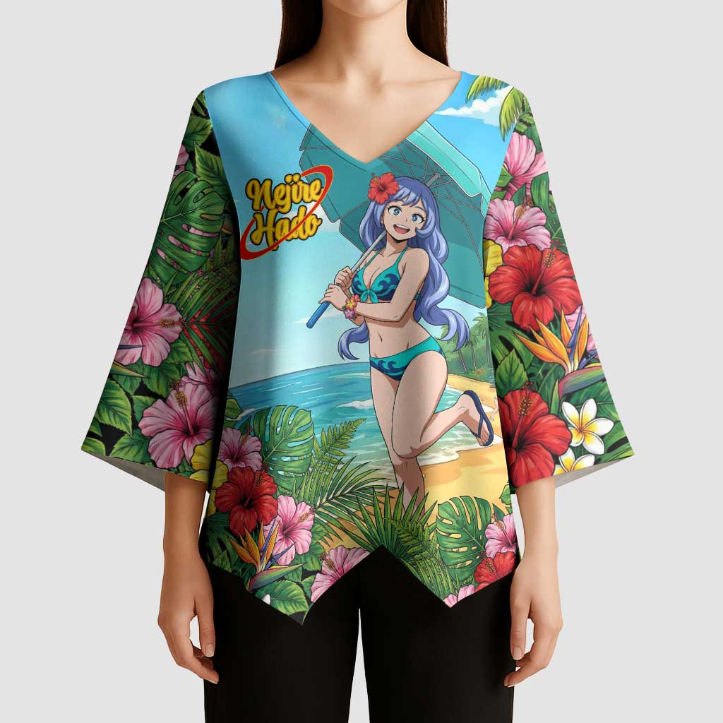 Nejire Hado Summer Chill Kimono Sleeve Blouse Tropical Anime Surfside Art