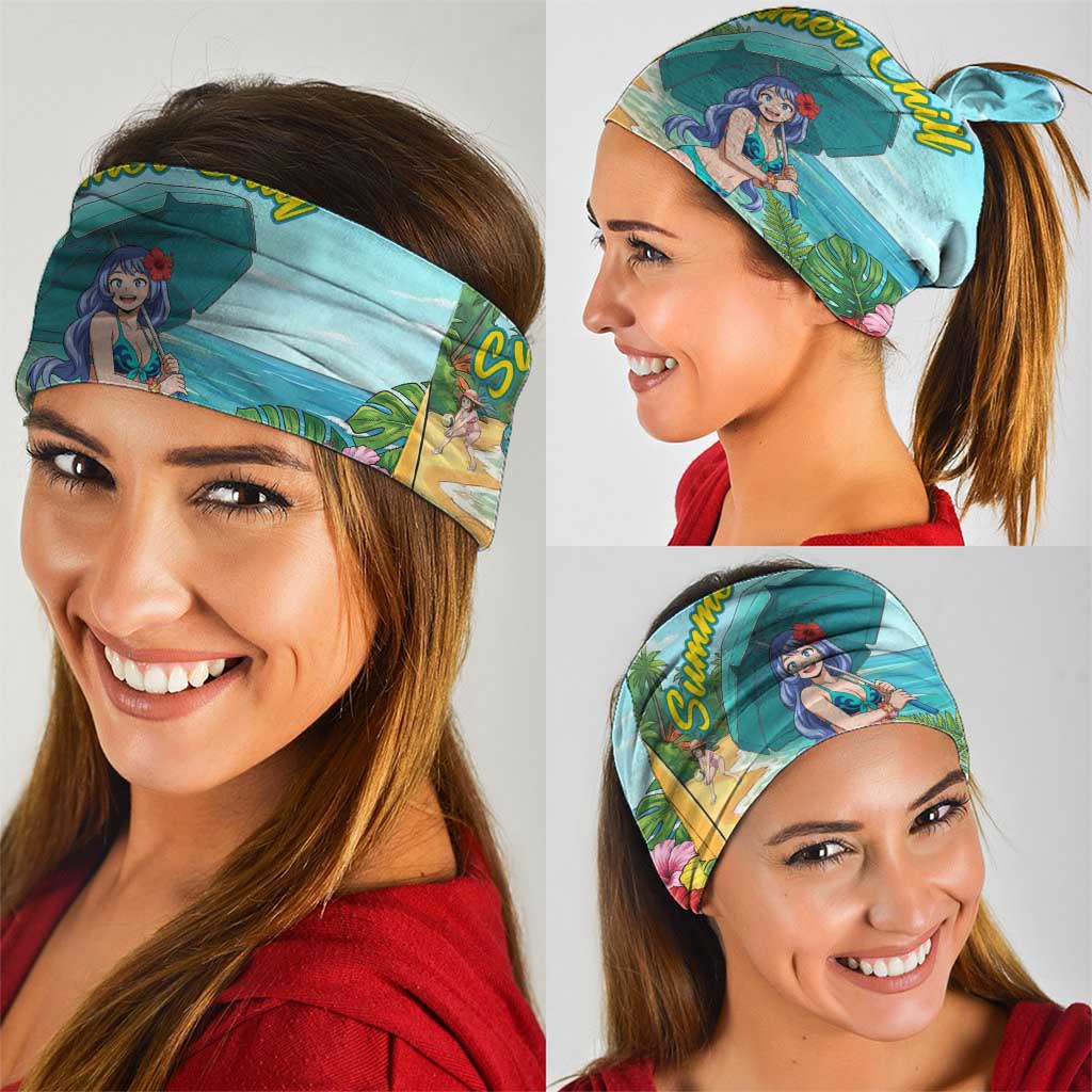 Nejire Hado Summer Chill Neck Gaiter Tropical Anime Surfside Art