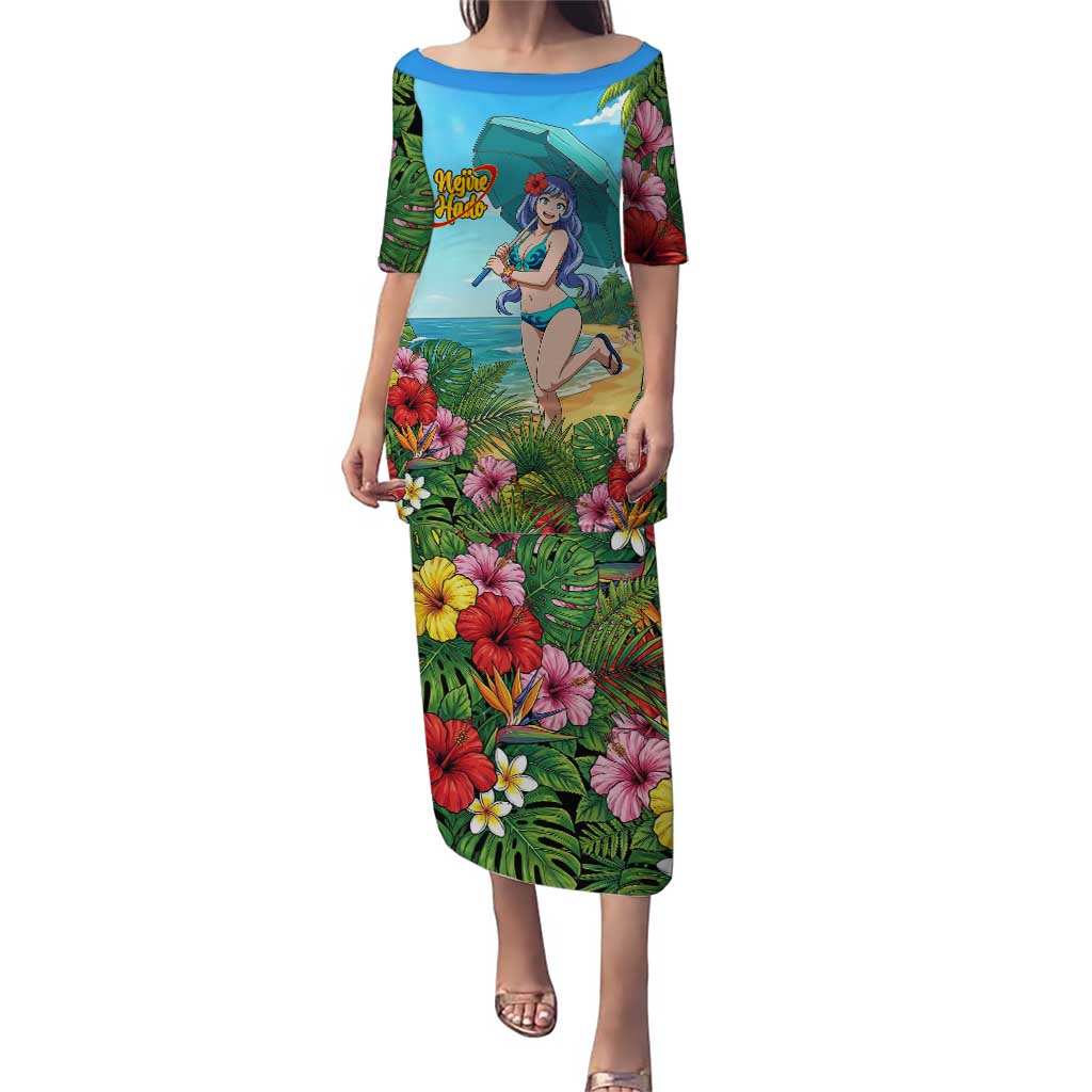 Nejire Hado Summer Chill Puletasi Tropical Anime Surfside Art