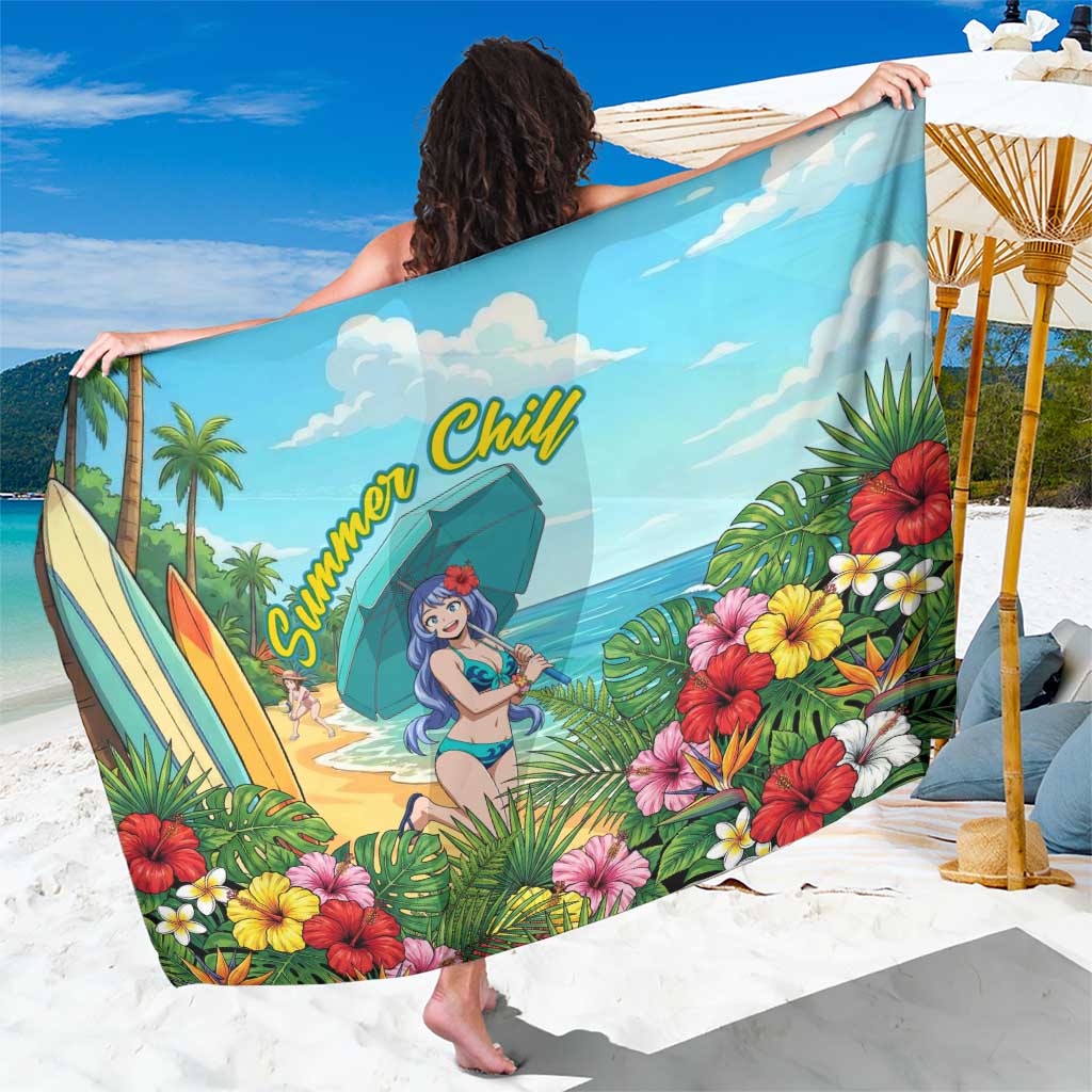 Nejire Hado Summer Chill Sarong Tropical Anime Surfside Art