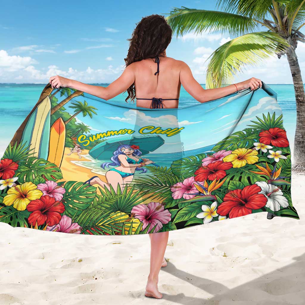 Nejire Hado Summer Chill Sarong Tropical Anime Surfside Art