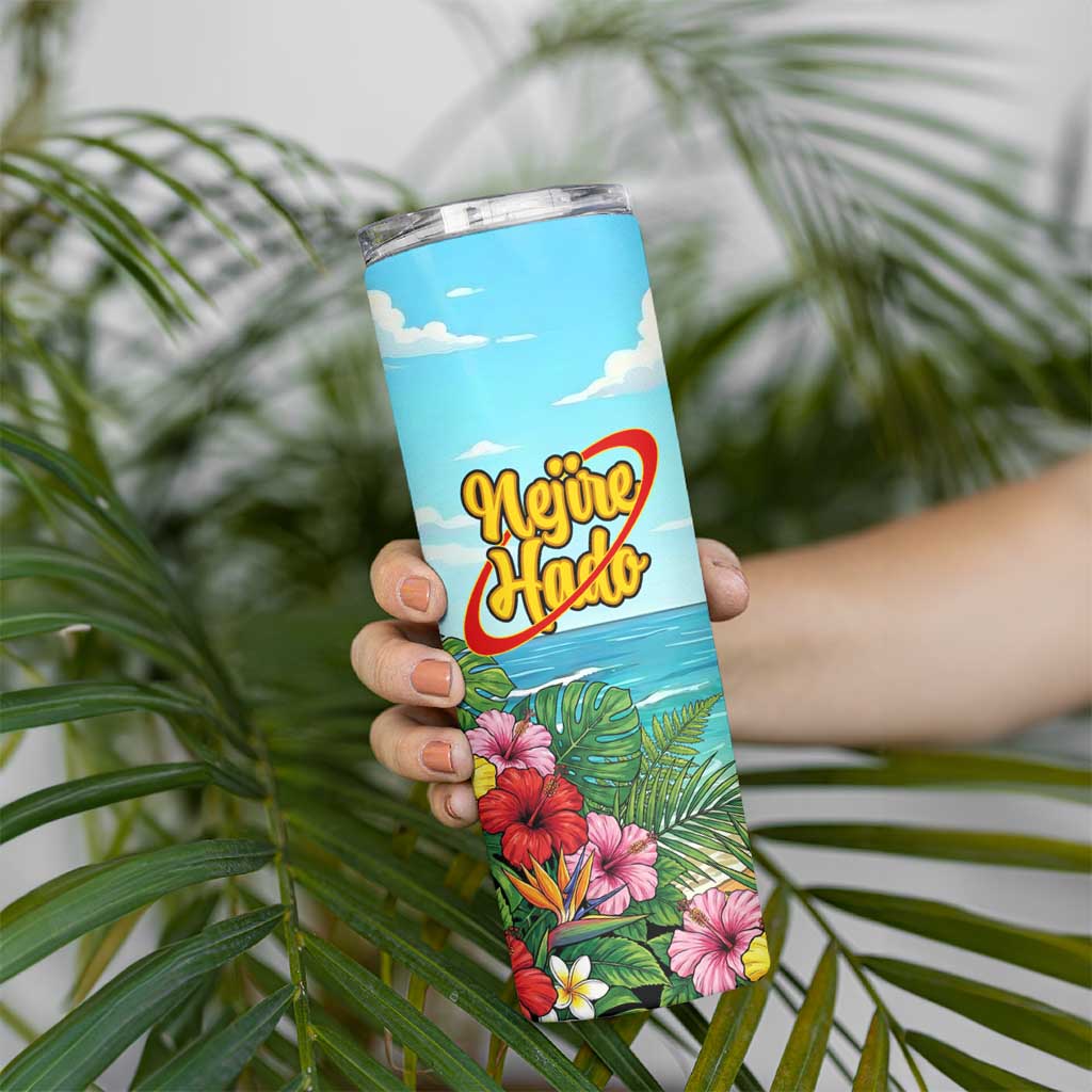 Nejire Hado Summer Chill Skinny Tumbler Tropical Anime Surfside Art