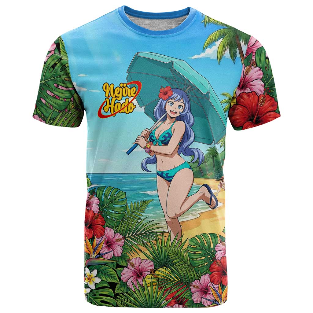 Nejire Hado Summer Chill T Shirt Tropical Anime Surfside Art
