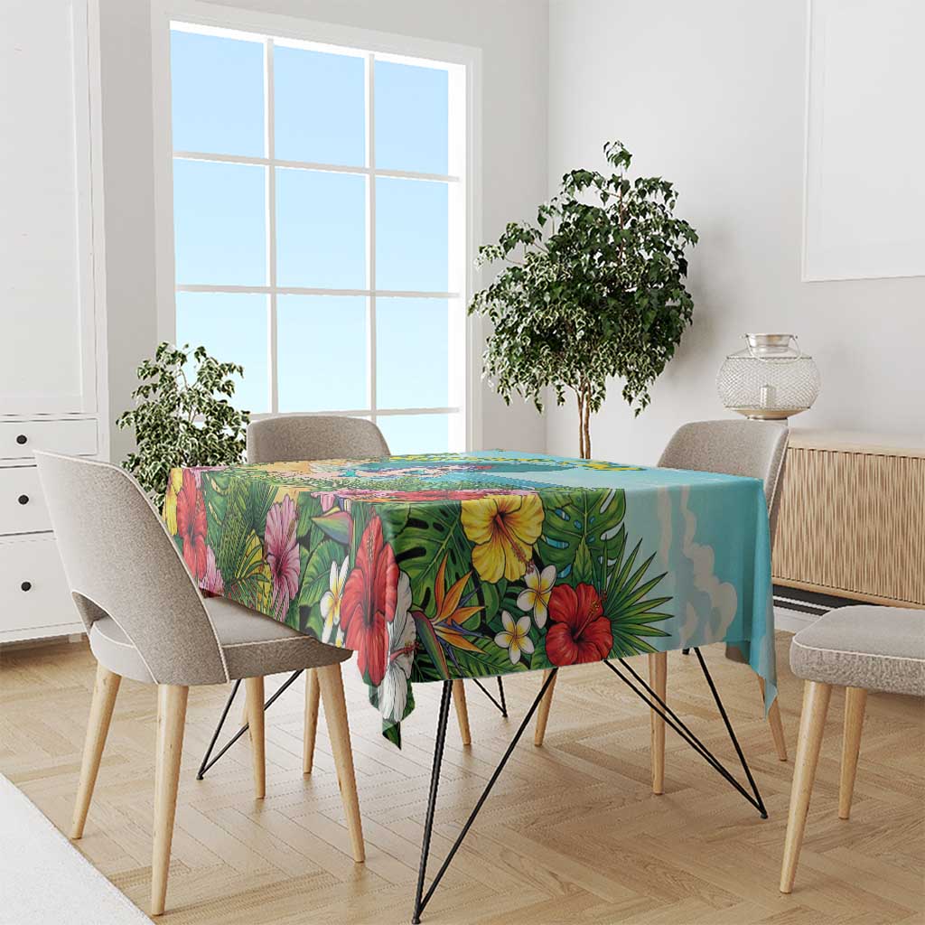 Nejire Hado Summer Chill Tablecloth Tropical Anime Surfside Art