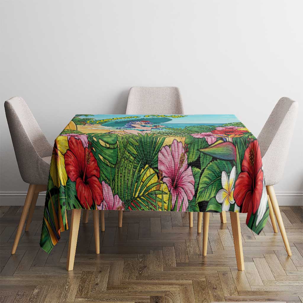 Nejire Hado Summer Chill Tablecloth Tropical Anime Surfside Art