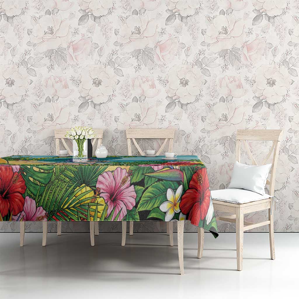 Nejire Hado Summer Chill Tablecloth Tropical Anime Surfside Art