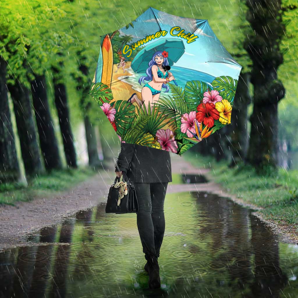 Nejire Hado Summer Chill Umbrella Tropical Anime Surfside Art