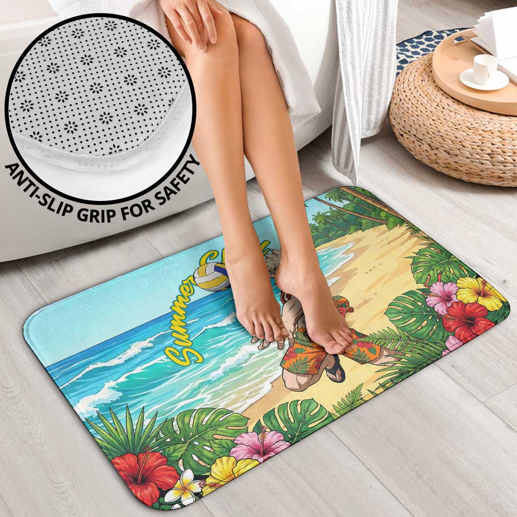 Katsuki Bakugo Summer Chill Bathroom Set Tropical Anime Action Scene