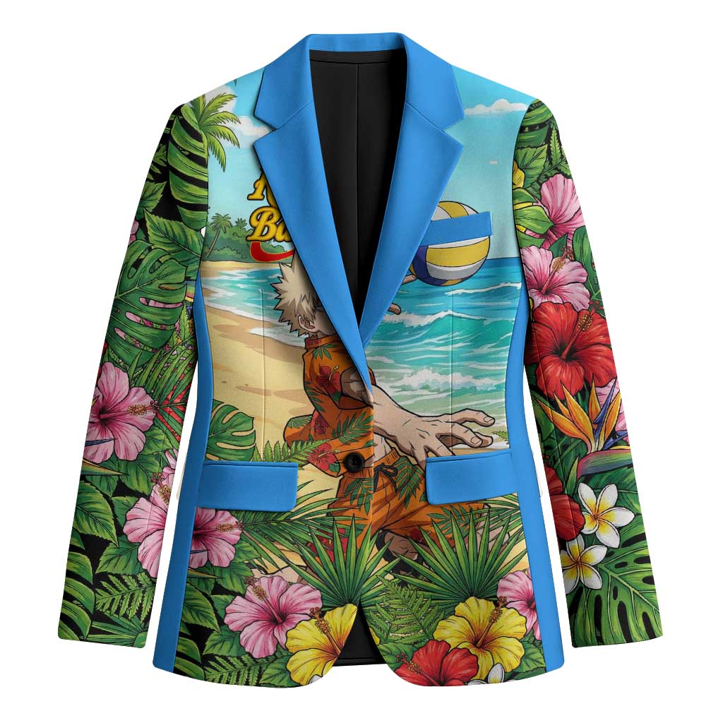 Katsuki Bakugo Summer Chill Blazer Tropical Anime Action Scene