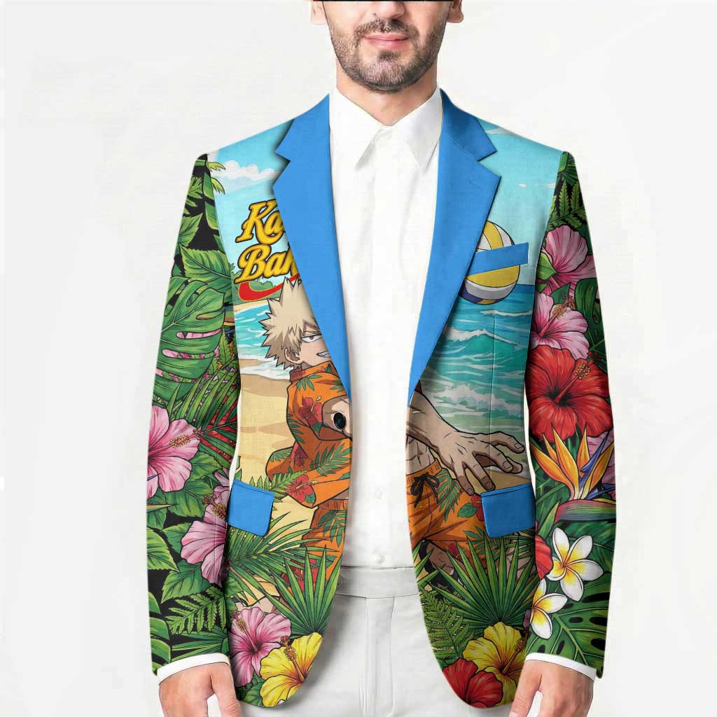 Katsuki Bakugo Summer Chill Blazer Tropical Anime Action Scene