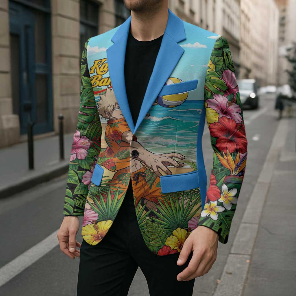 Katsuki Bakugo Summer Chill Blazer Tropical Anime Action Scene
