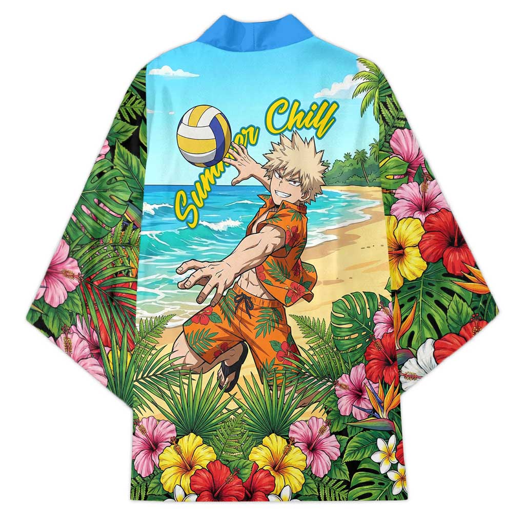 Katsuki Bakugo Summer Chill Kimono Tropical Anime Action Scene