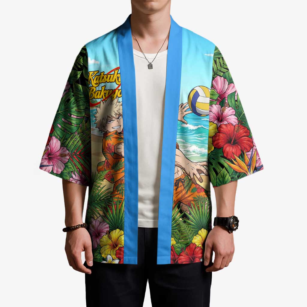 Katsuki Bakugo Summer Chill Kimono Tropical Anime Action Scene
