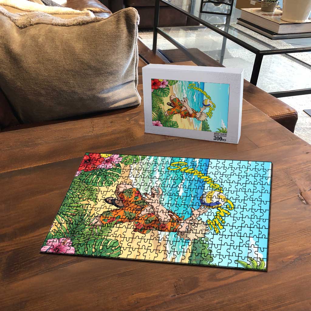 Katsuki Bakugo Summer Chill Puzzle Tropical Anime Action Scene