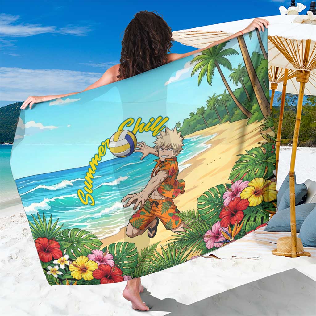 Katsuki Bakugo Summer Chill Sarong Tropical Anime Action Scene