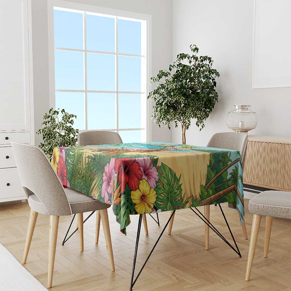 Katsuki Bakugo Summer Chill Tablecloth Tropical Anime Action Scene