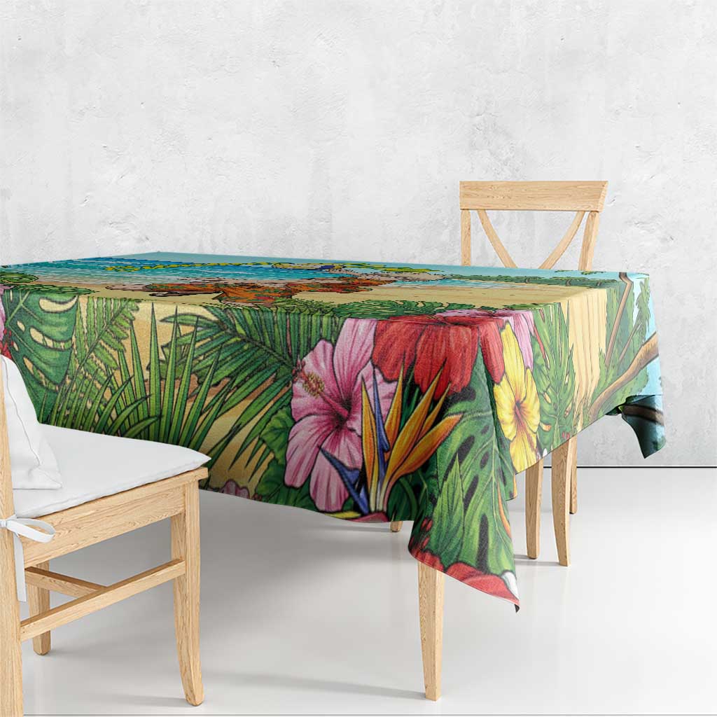 Katsuki Bakugo Summer Chill Tablecloth Tropical Anime Action Scene