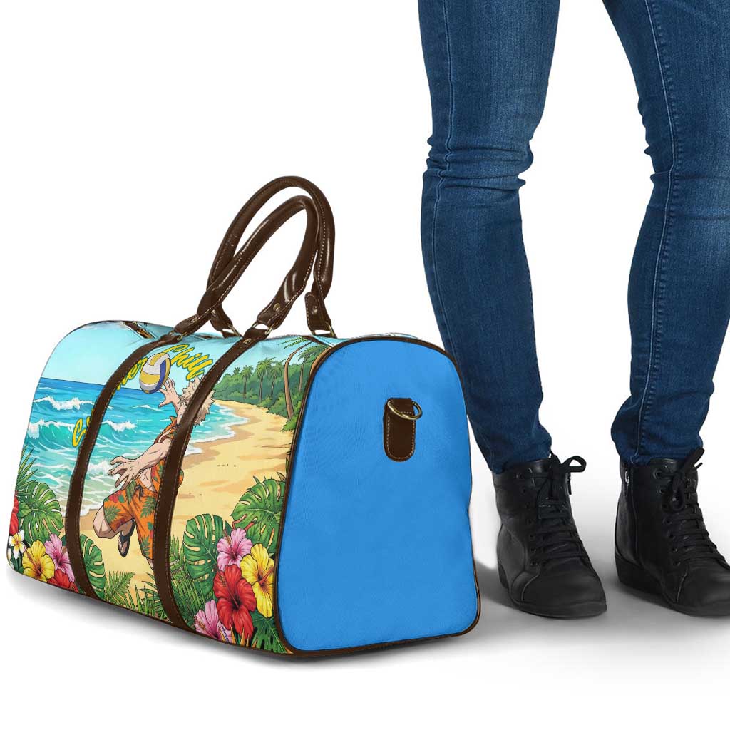 Katsuki Bakugo Summer Chill Travel Bag Tropical Anime Action Scene