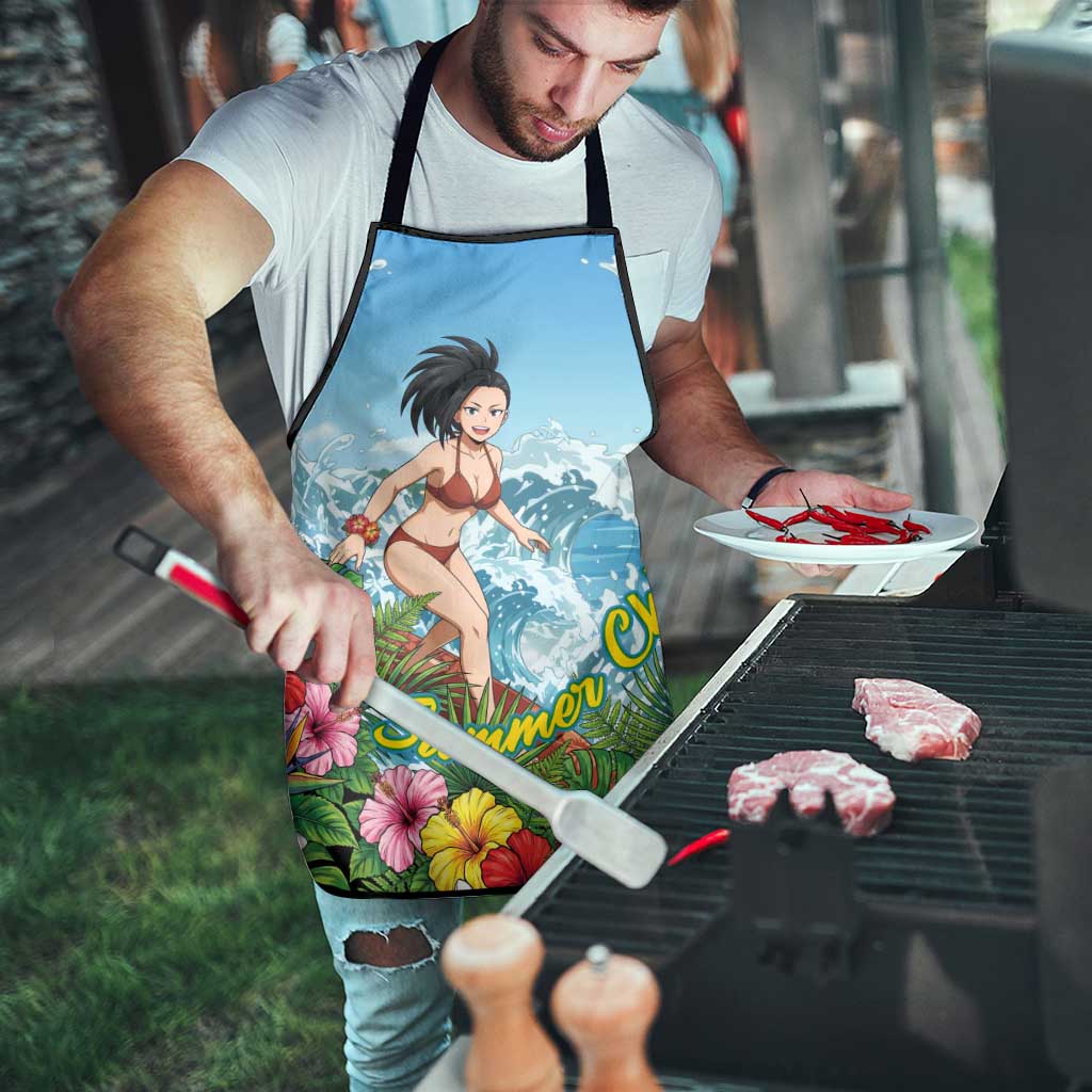Momo Yaoyorozu Summer Chill Apron Tropical Anime Surf Adventure