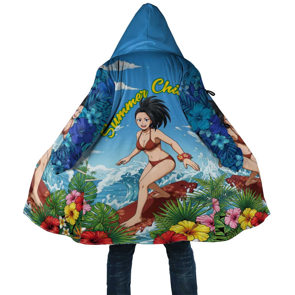 Momo Yaoyorozu Summer Chill Cloak Tropical Anime Surf Adventure