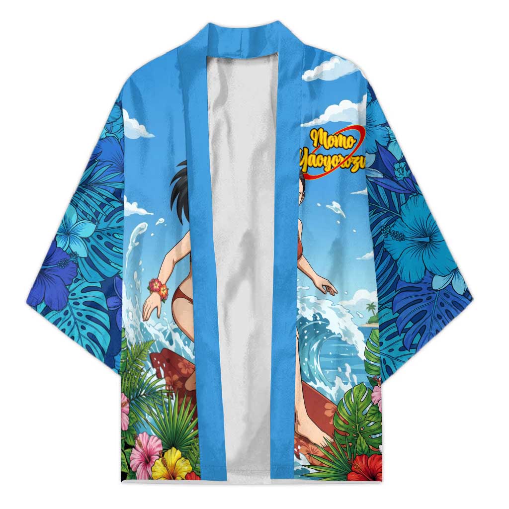 Momo Yaoyorozu Summer Chill Kimono Tropical Anime Surf Adventure