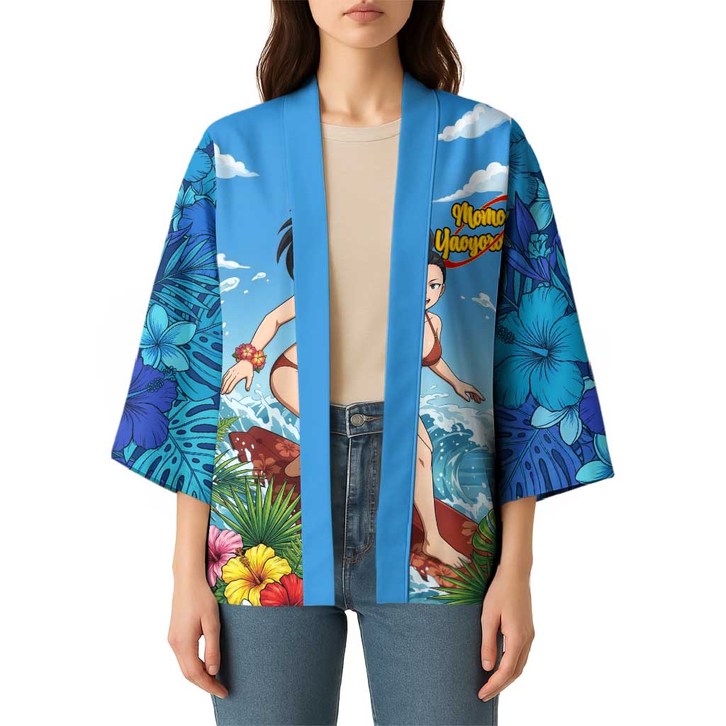 Momo Yaoyorozu Summer Chill Kimono Tropical Anime Surf Adventure