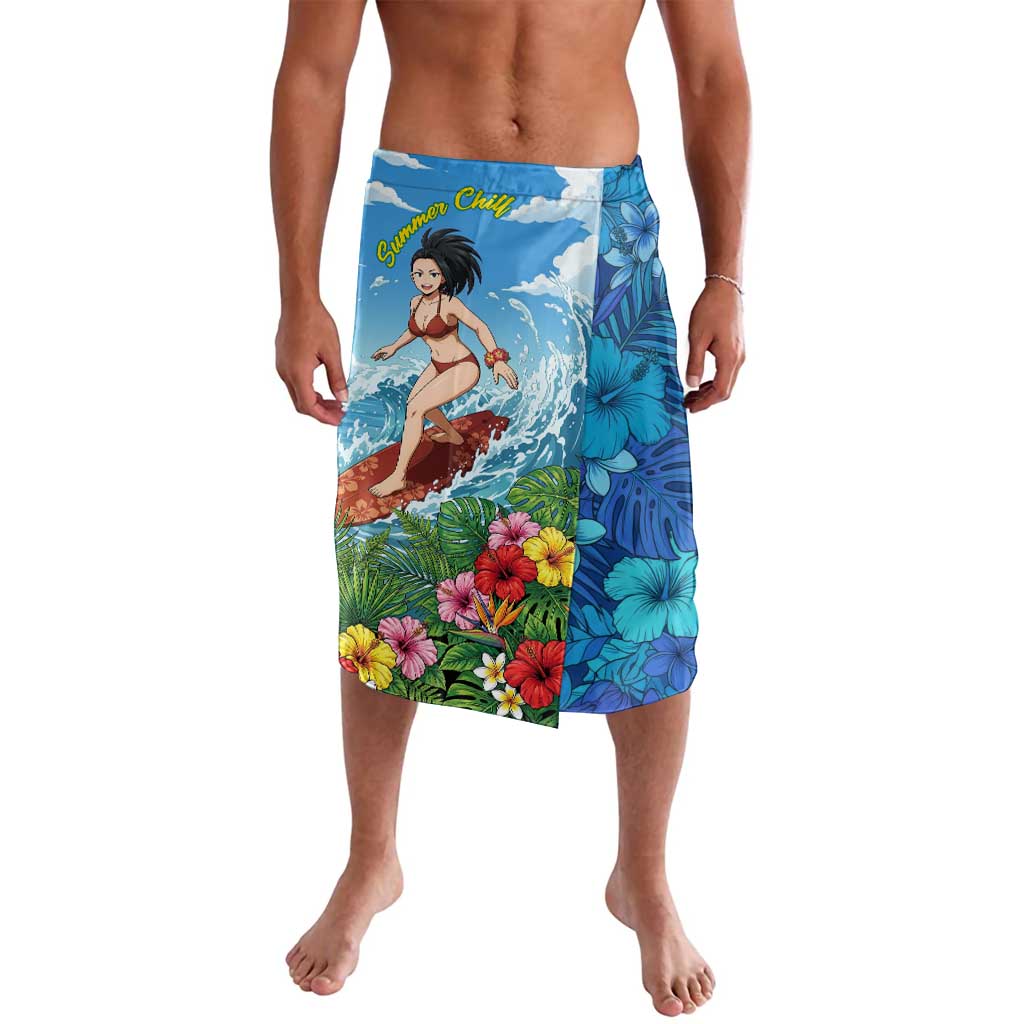 Momo Yaoyorozu Summer Chill Lavalava Tropical Anime Surf Adventure