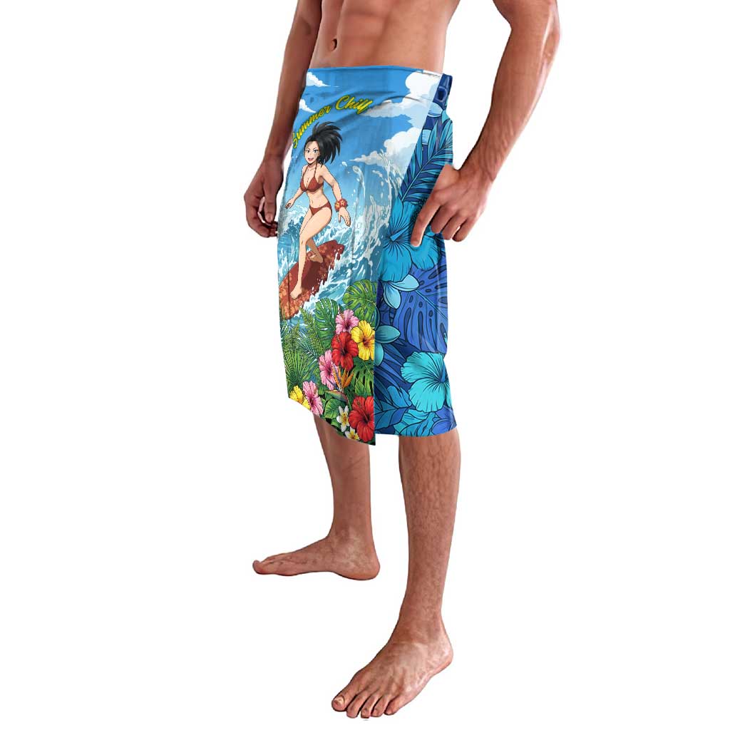 Momo Yaoyorozu Summer Chill Lavalava Tropical Anime Surf Adventure