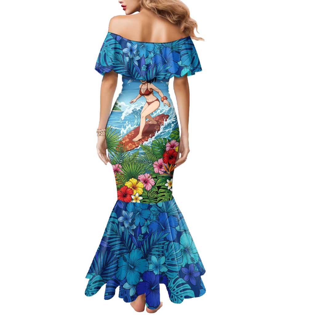 Momo Yaoyorozu Summer Chill Mermaid Dress Tropical Anime Surf Adventure