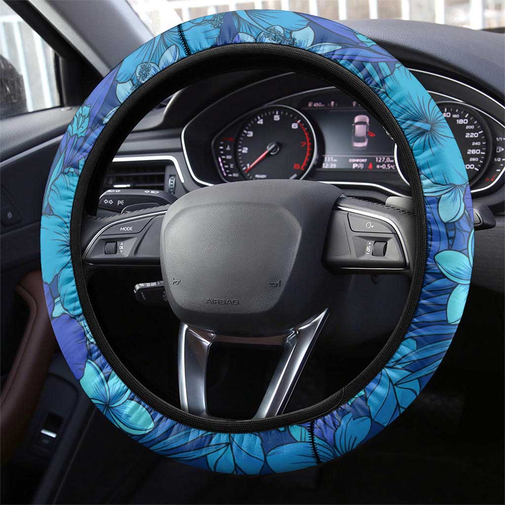 Momo Yaoyorozu Summer Chill Steering Wheel Cover Tropical Anime Surf Adventure