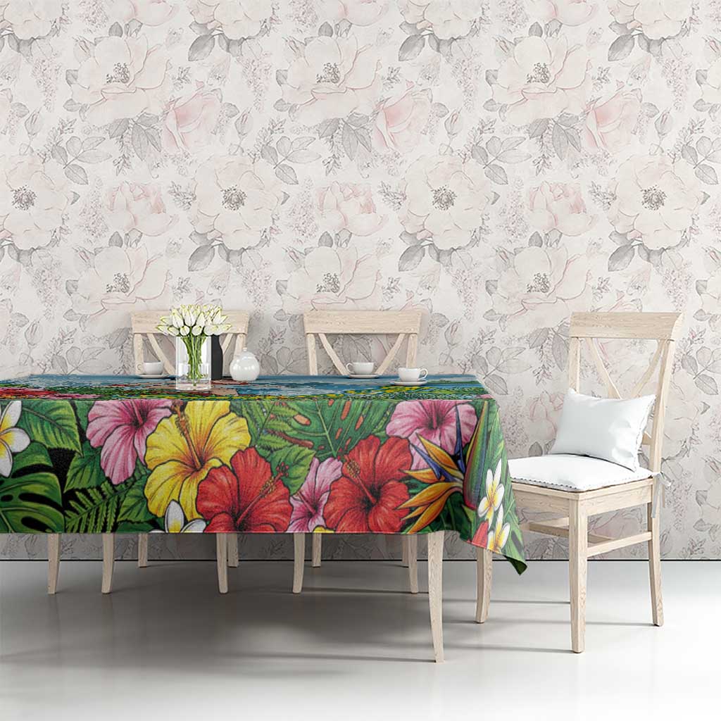 Momo Yaoyorozu Summer Chill Tablecloth Tropical Anime Surf Adventure