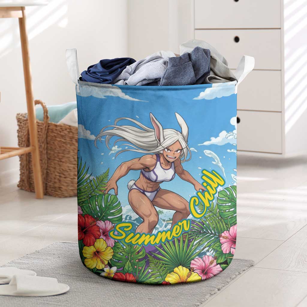 Mirko Summer Chill Laundry Basket Tropical Anime Surfing Power