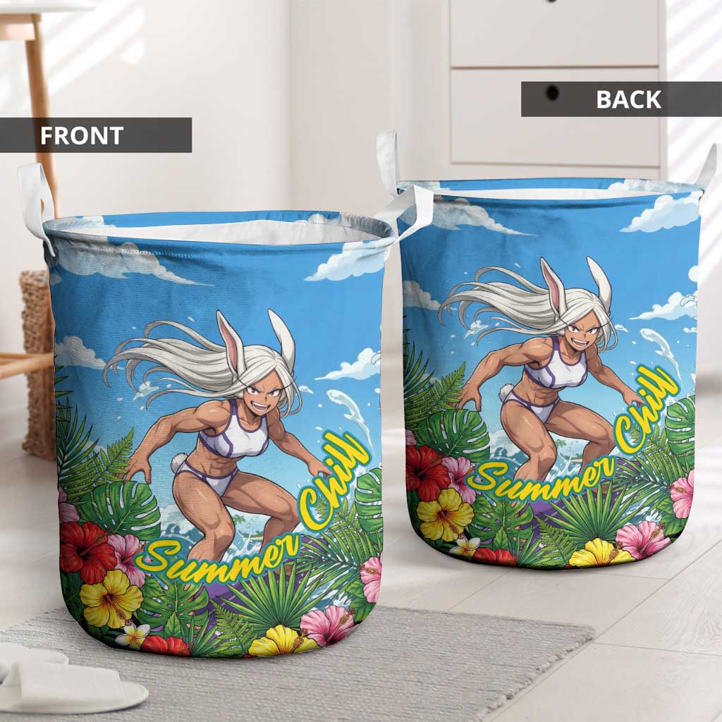 Mirko Summer Chill Laundry Basket Tropical Anime Surfing Power