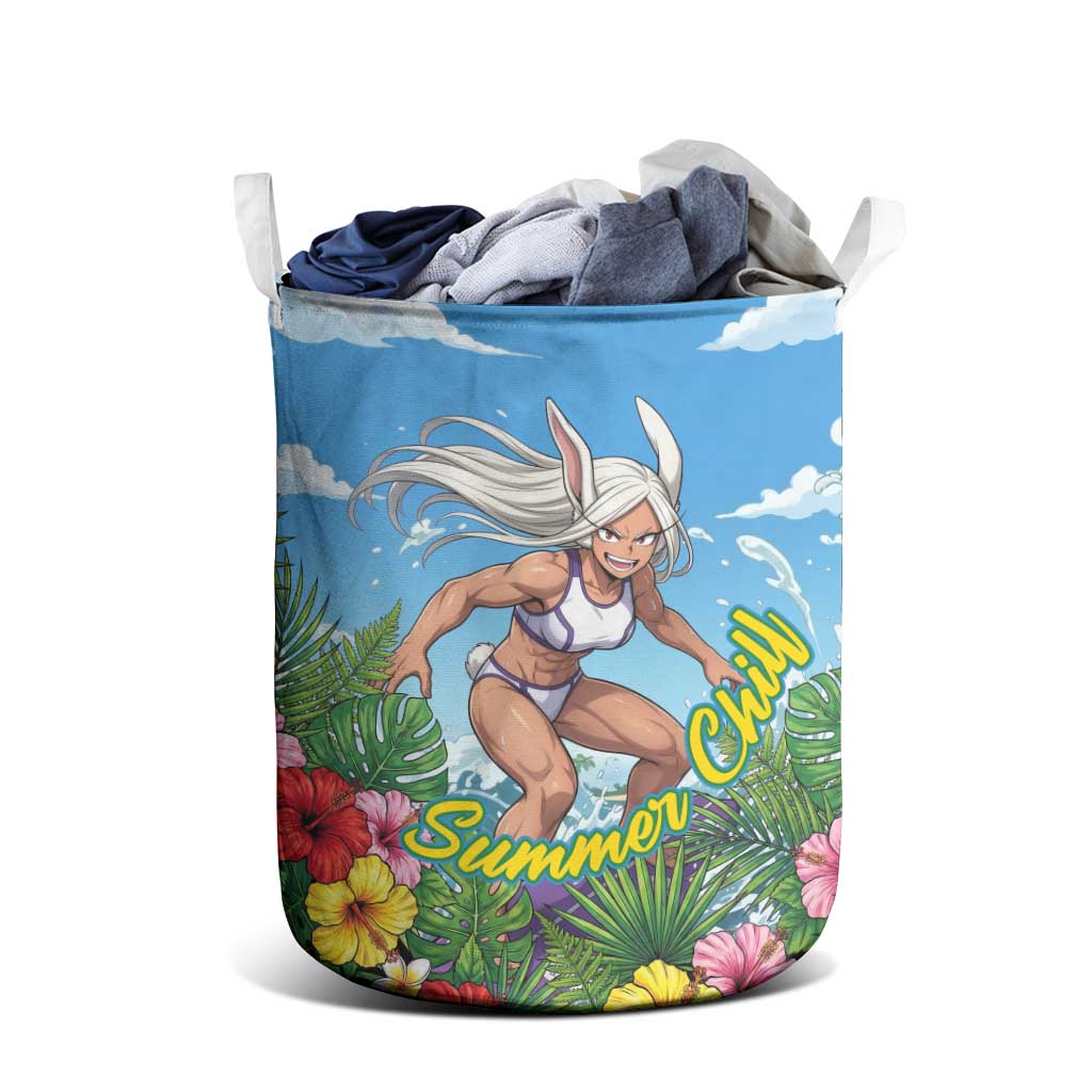 Mirko Summer Chill Laundry Basket Tropical Anime Surfing Power