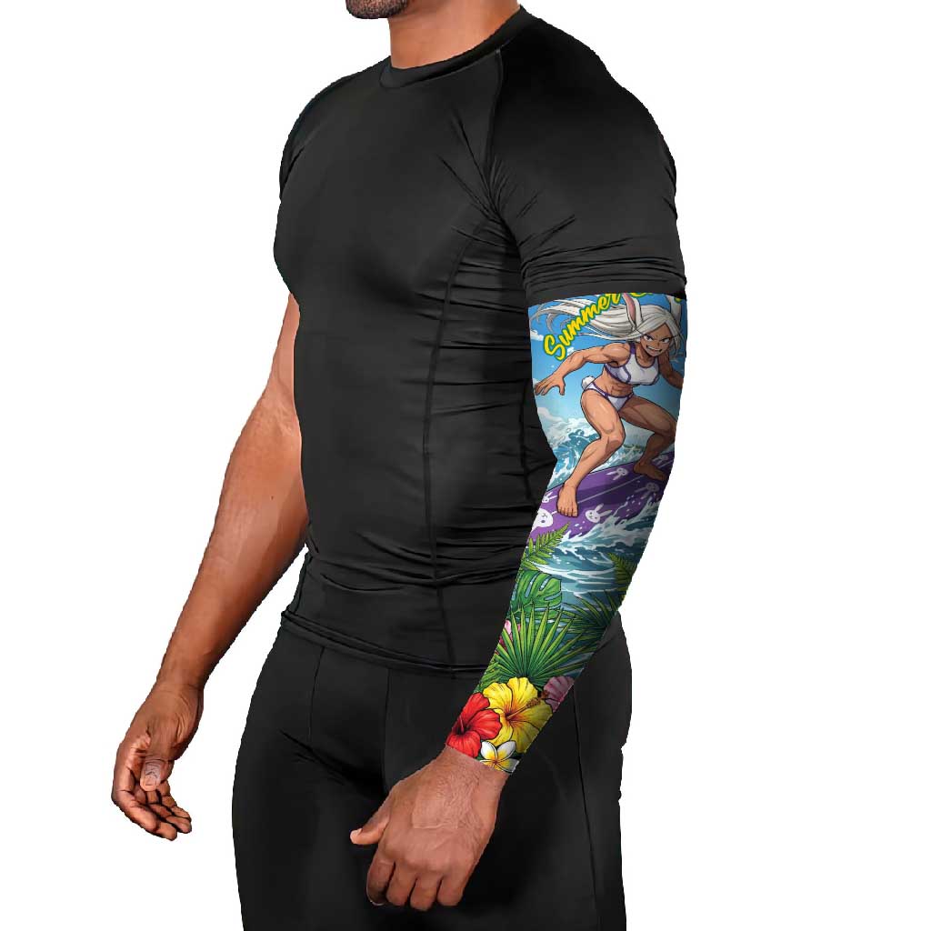 Mirko Summer Chill Arm Sleeves Tropical Anime Surfing Power