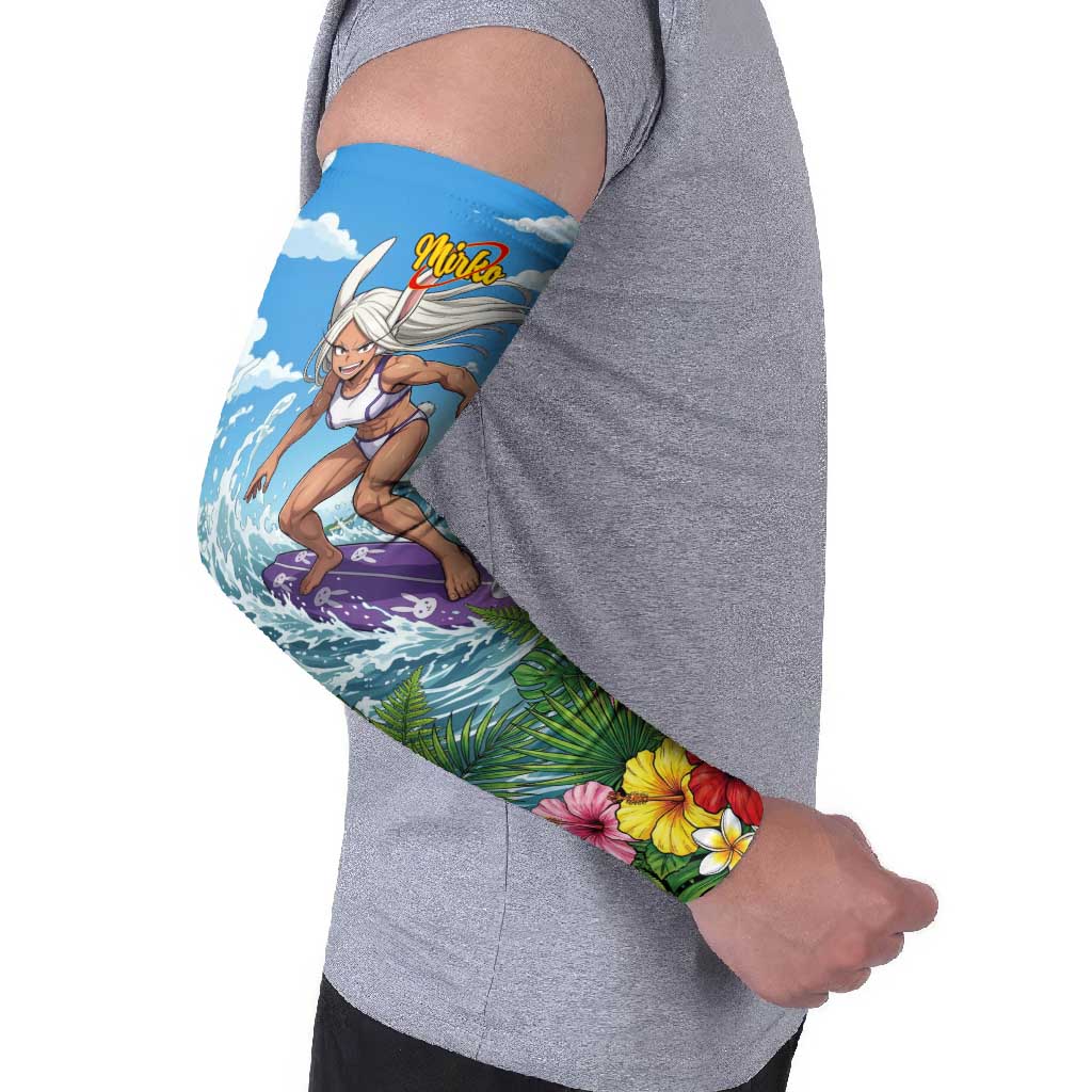 Mirko Summer Chill Arm Sleeves Tropical Anime Surfing Power
