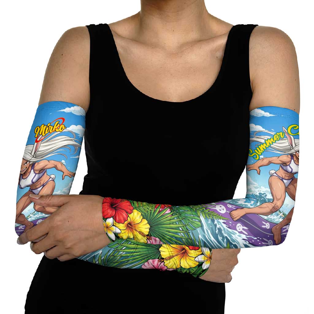 Mirko Summer Chill Arm Sleeves Tropical Anime Surfing Power