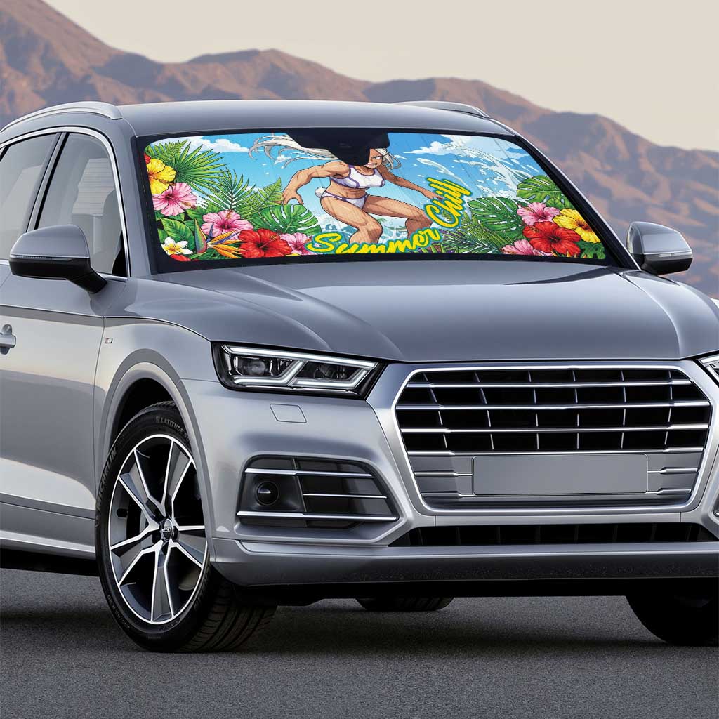 Mirko Summer Chill Auto Sun Shade Tropical Anime Surfing Power
