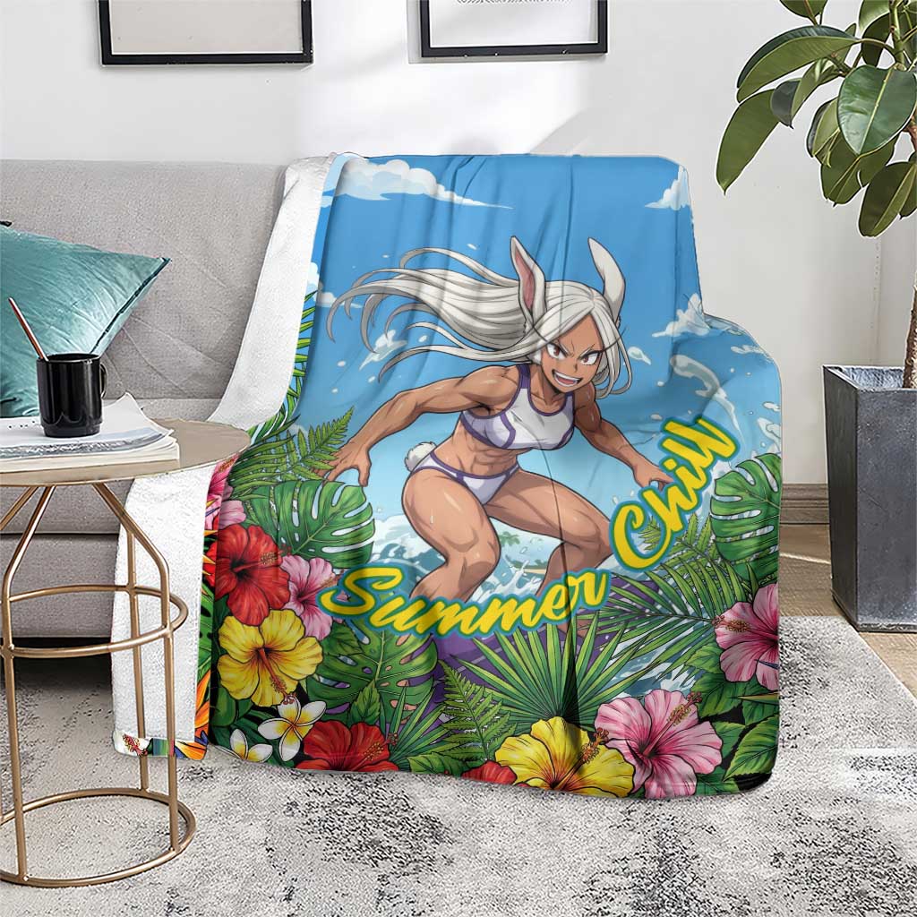 Mirko Summer Chill Blanket Tropical Anime Surfing Power