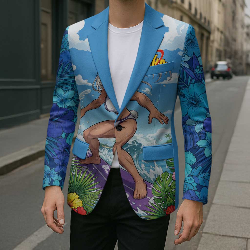 Mirko Summer Chill Blazer Tropical Anime Surfing Power