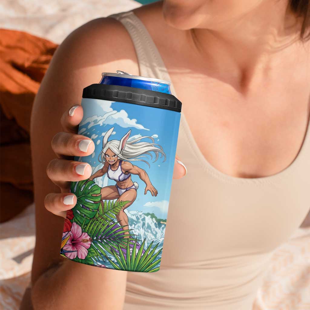 Mirko Summer Chill 4 in 1 Can Cooler Tumbler Tropical Anime Surfing Power