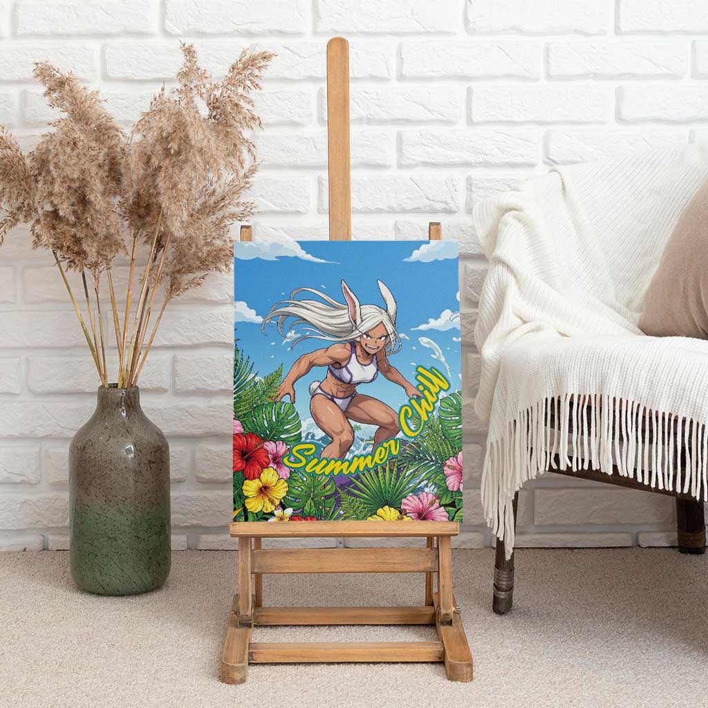 Mirko Summer Chill Canvas Wall Art Tropical Anime Surfing Power