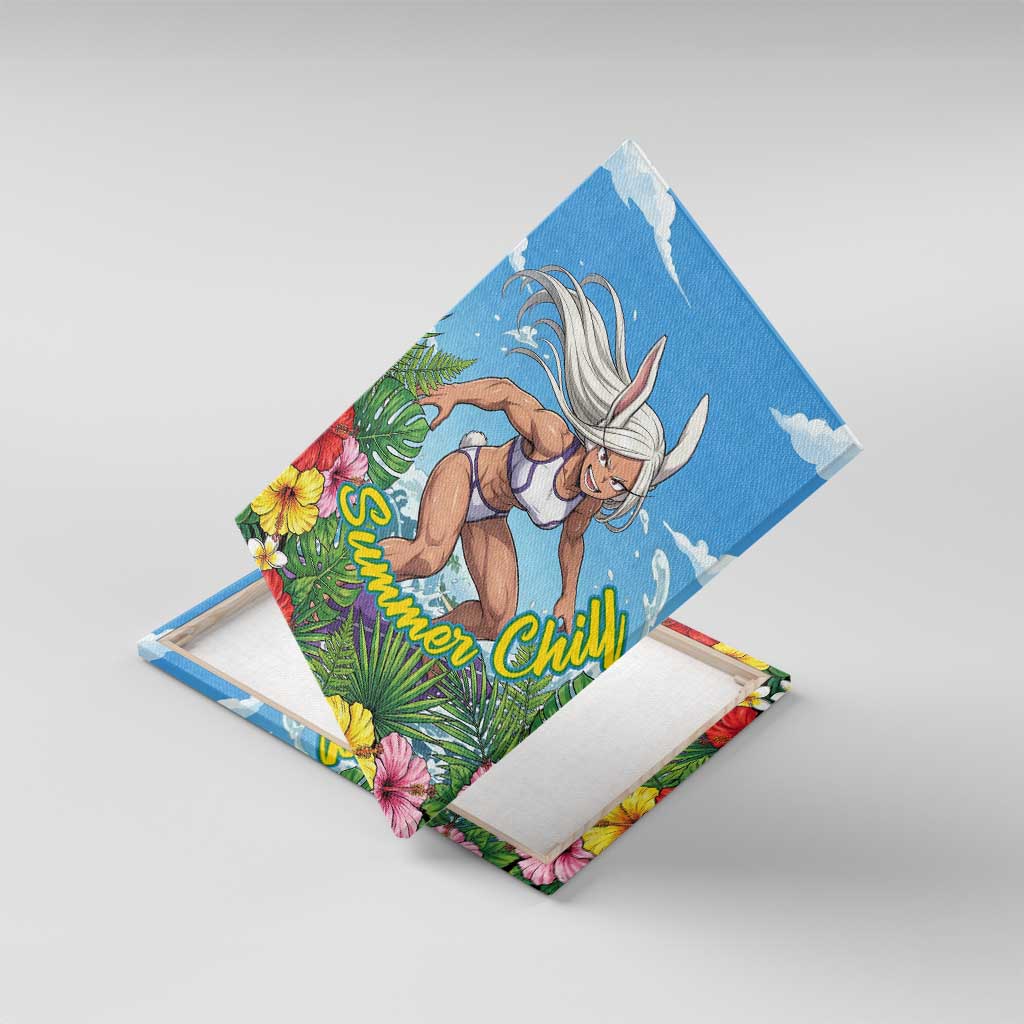 Mirko Summer Chill Canvas Wall Art Tropical Anime Surfing Power