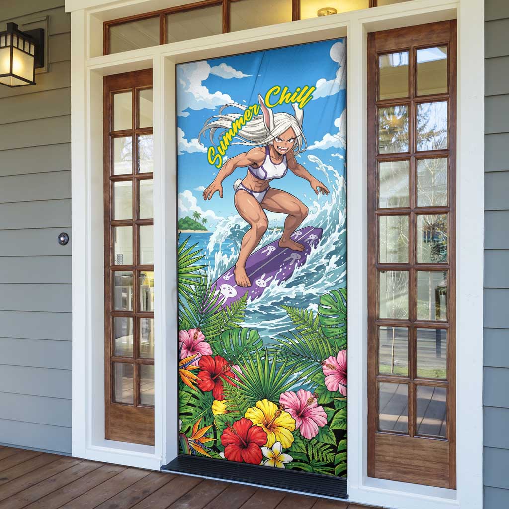 Mirko Summer Chill Door Cover Tropical Anime Surfing Power