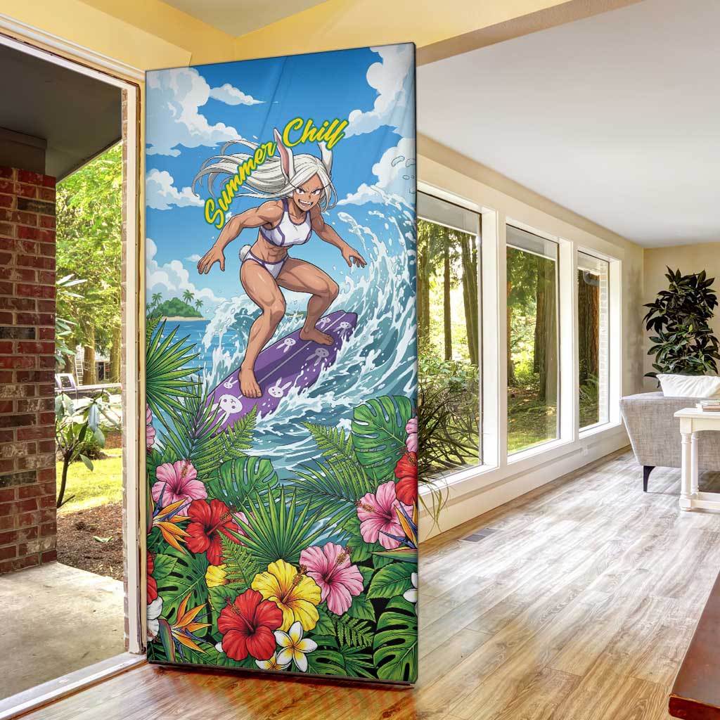 Mirko Summer Chill Door Cover Tropical Anime Surfing Power