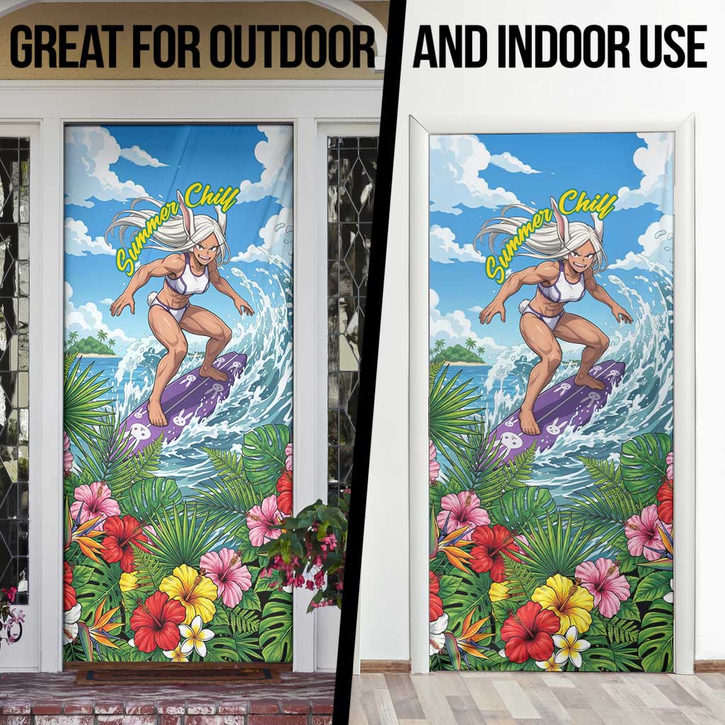 Mirko Summer Chill Door Cover Tropical Anime Surfing Power