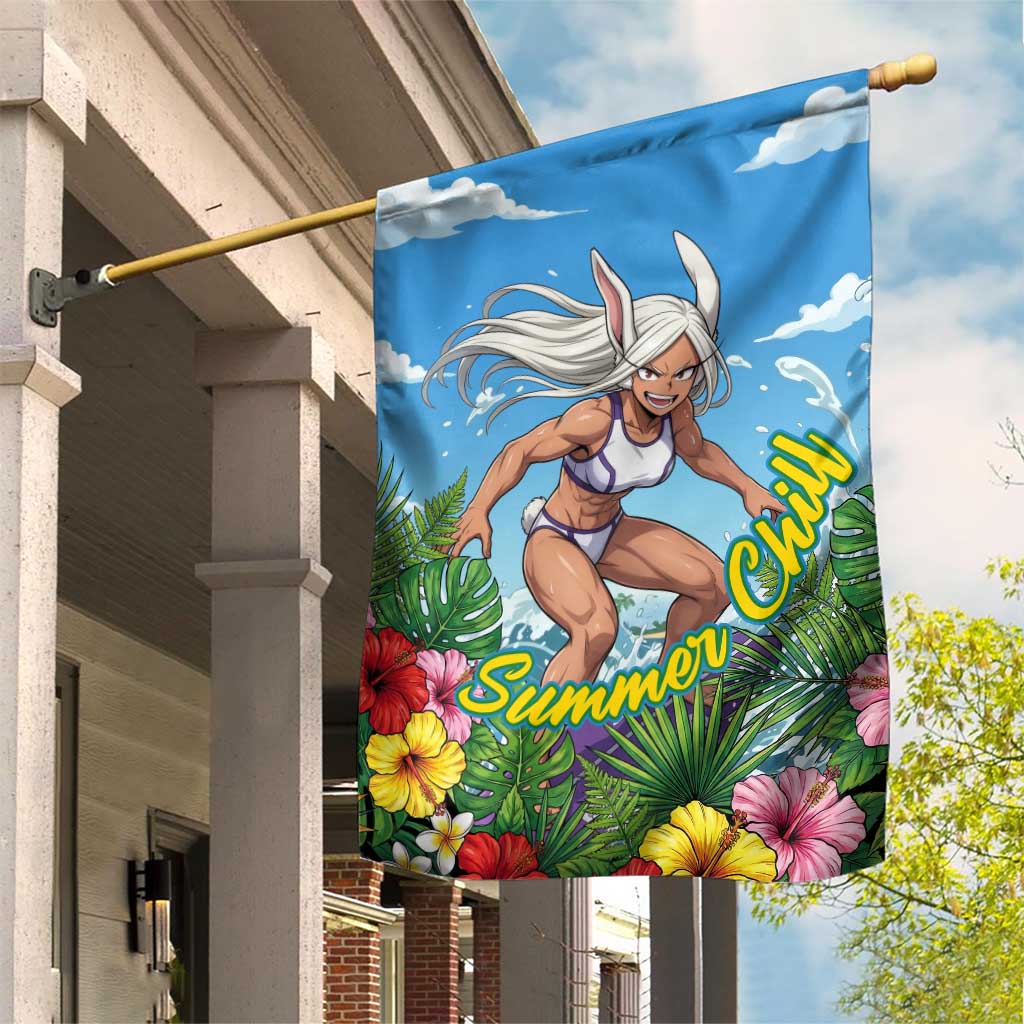 Mirko Summer Chill Garden Flag Tropical Anime Surfing Power